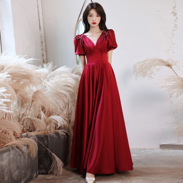 Amazon best-selling lantern-sleeve formal dress for 2022 on AliExpress and eBay - official evening dress for cocktail parties